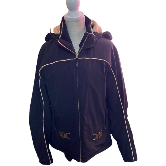 𝅺boulder Gear Jacket Coat Womens Size L Ski Black & Gold Snowboarding Winter. - Picture 1 of 9